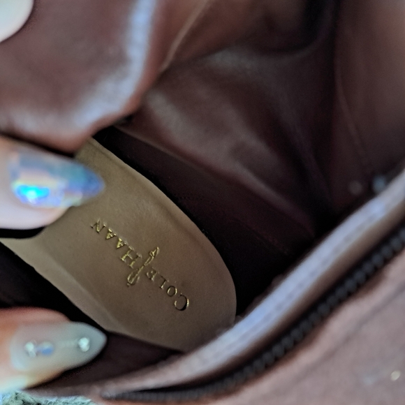 Cole Haan | Chocolate brown sued & heeled leather boots - Picture 12 of 14